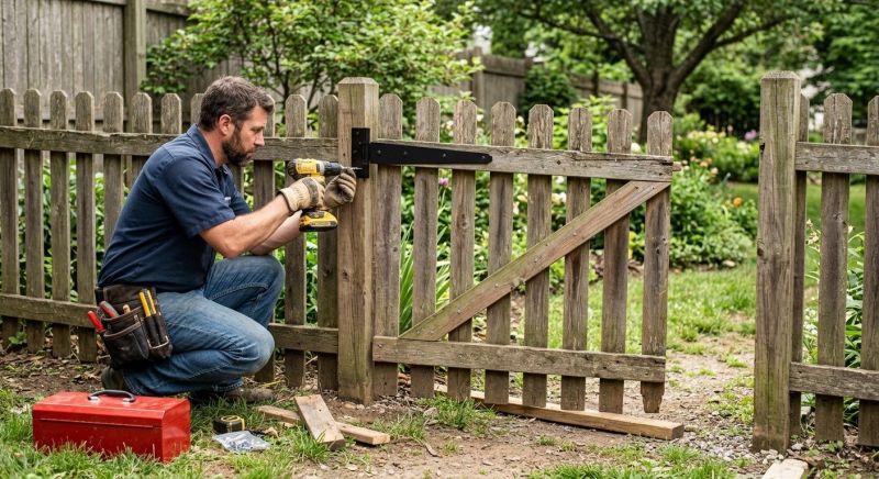 Metal Fence Repair Service