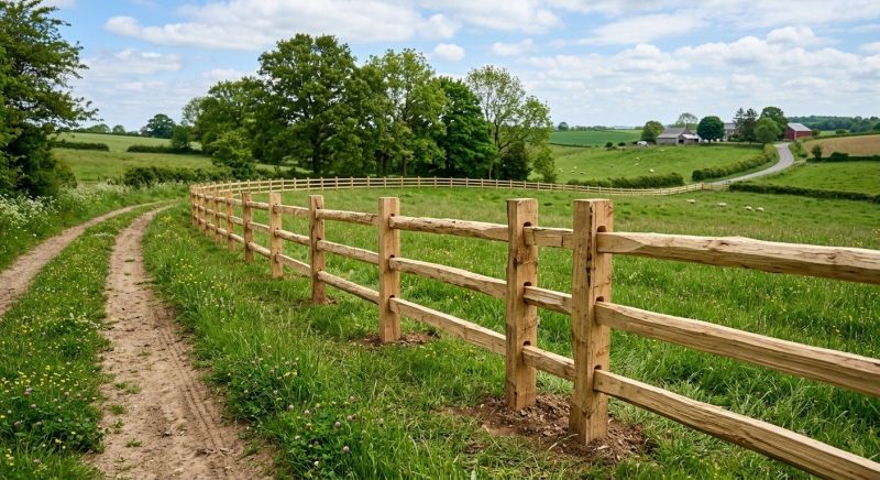 Rail Fence Installation in Pearland, TX