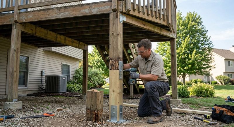 Veranda Post Repair in Seattle, WA