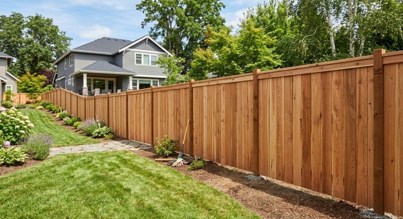 Wooden Dog Fence Installation in Sacramento, CA